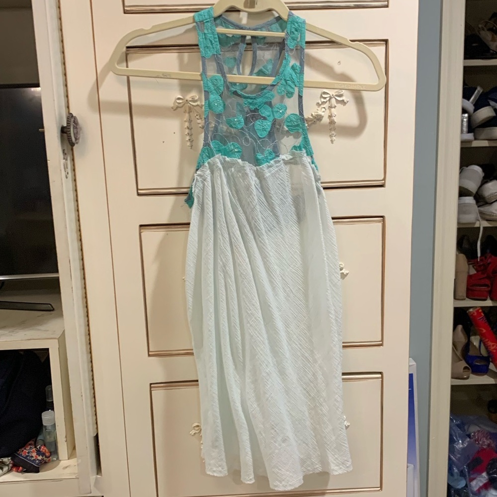 Free People Boho Long Tank Top